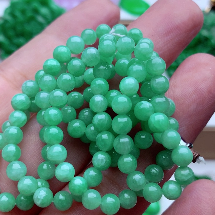 翡翠未镶嵌毛衣链