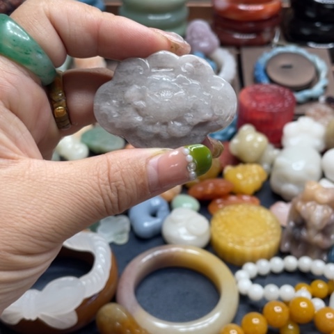 合金石英质玉（黄龙玉）手链