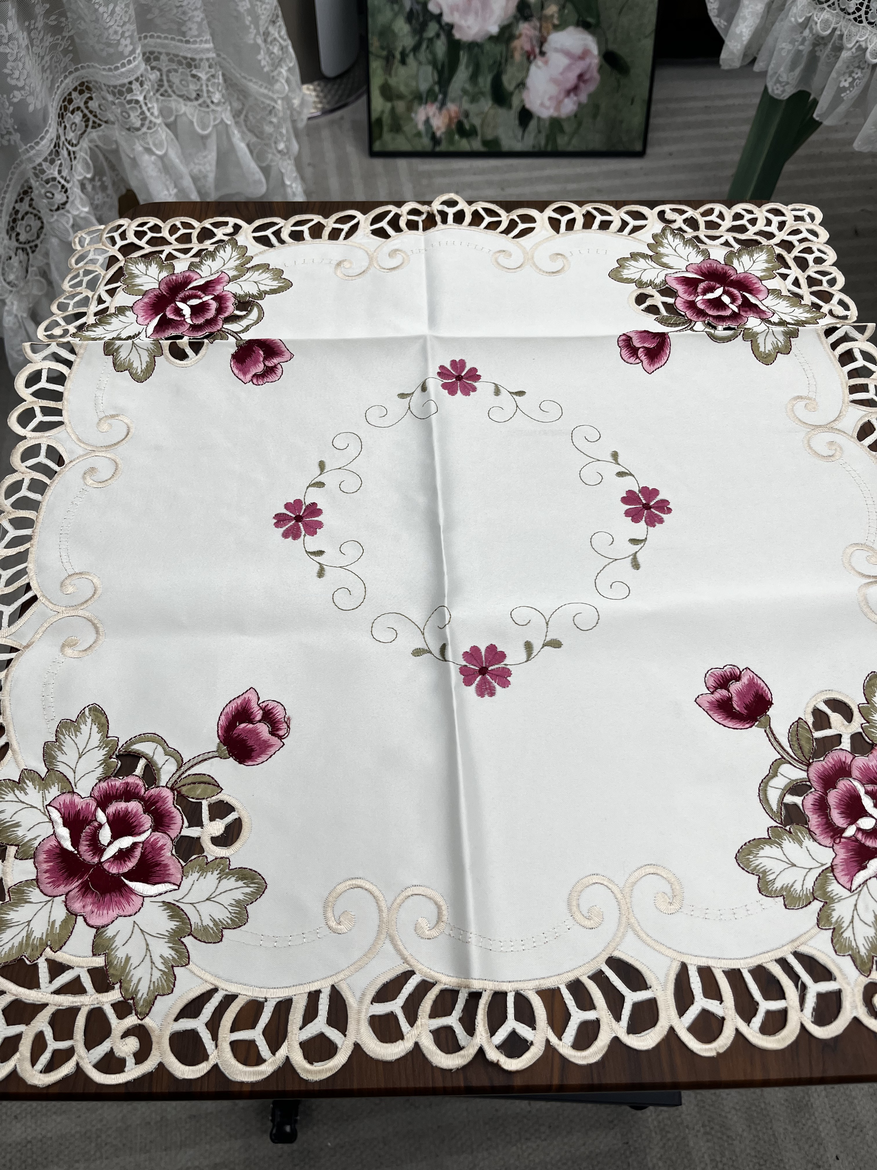 【60*60cm】床头柜  立式空调顶部  电饭锅  防尘盖巾桌布