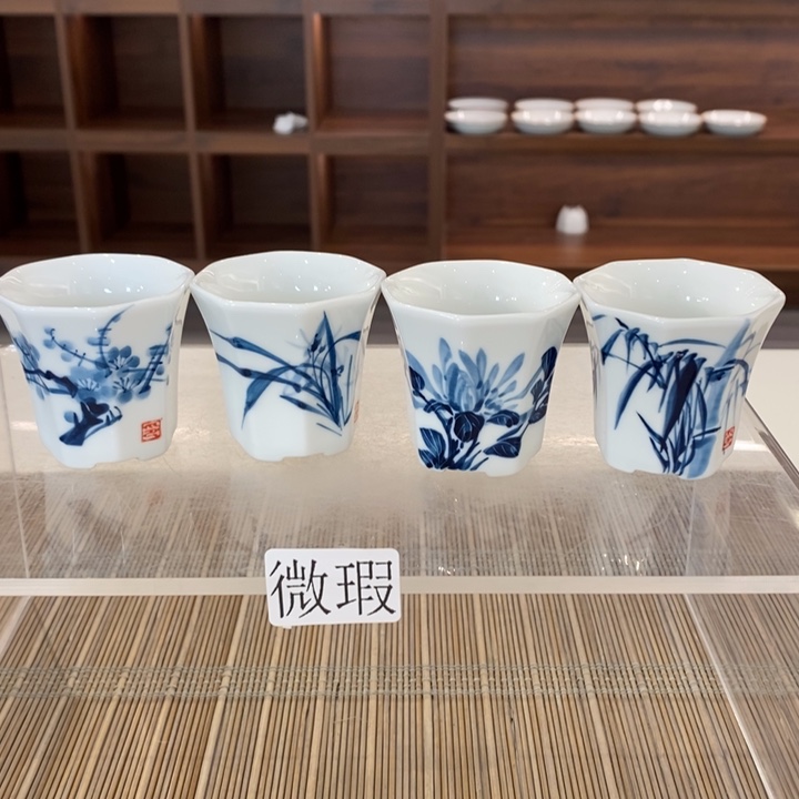  釉下老陶泥手工绘制