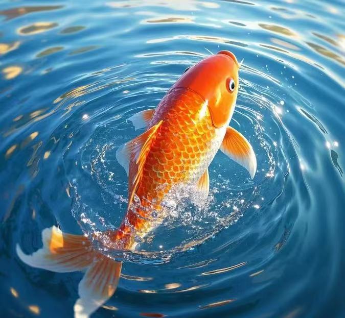 红牌1-50锦鲤观赏鱼冷水三色，黑白黄，火锂松叶等观赏鱼