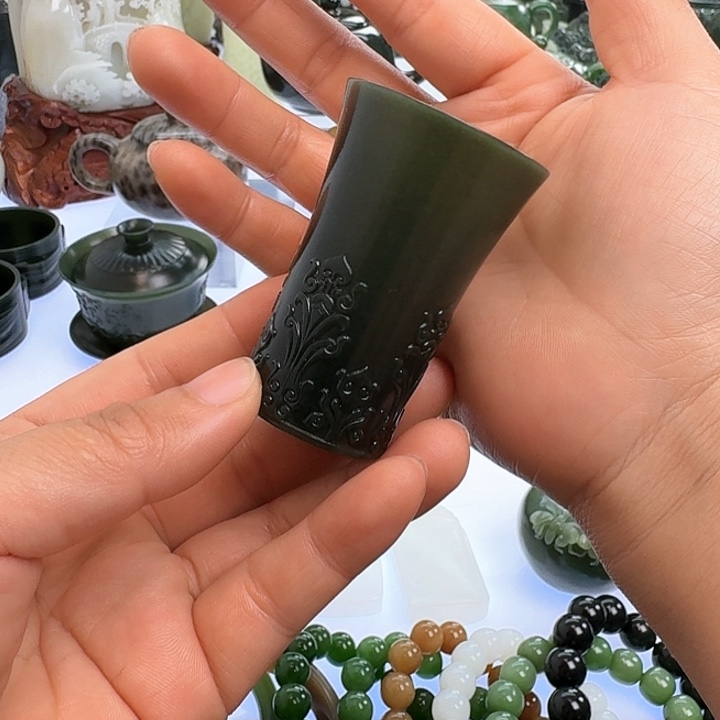 和田玉（青玉）挂件未镶嵌東**瑟