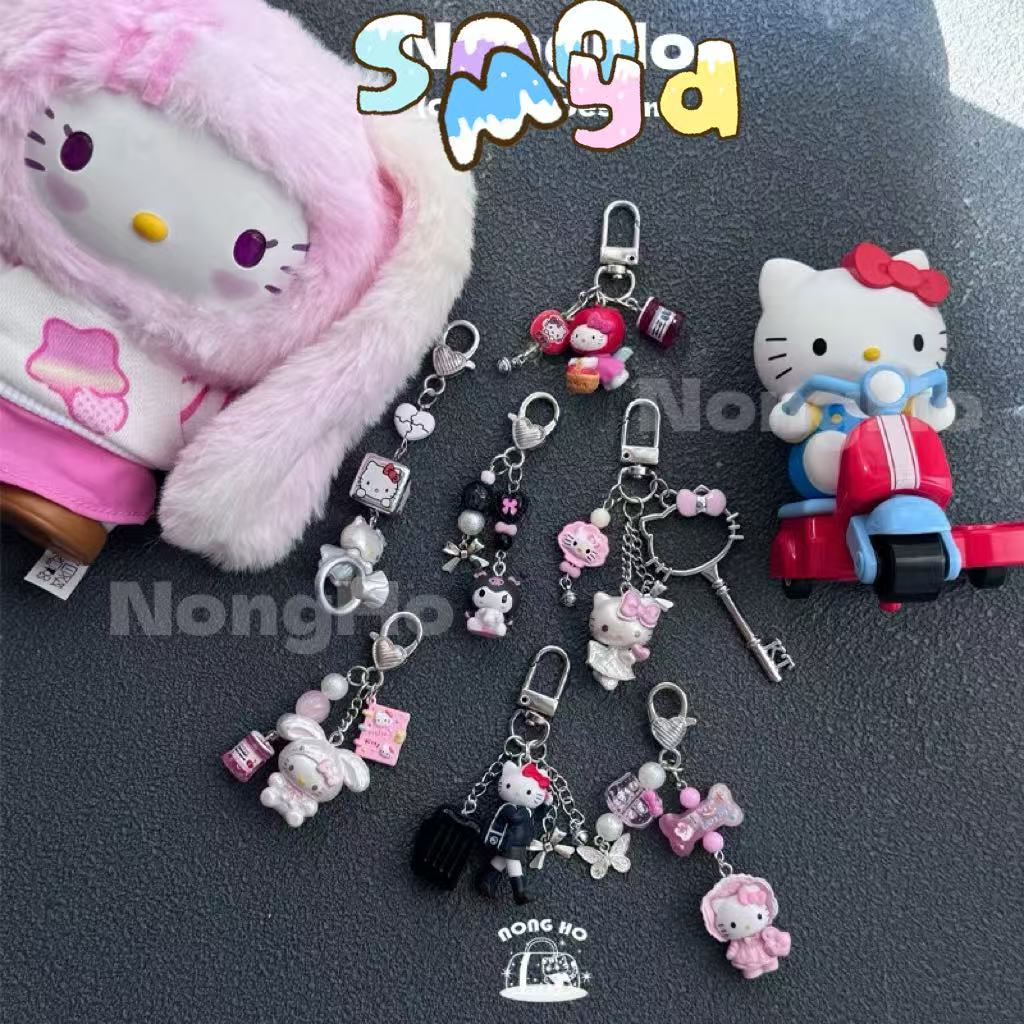 手工制作DIY手绘捏捏珠珠包挂手机链钥匙扣女生礼物可爱萌萌