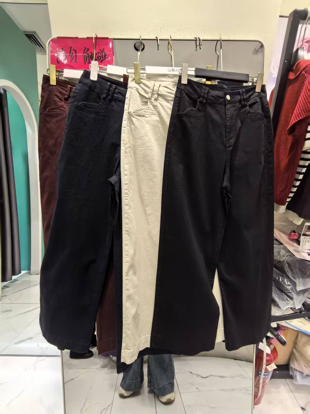 956             2025新款超显瘦百搭直筒休闲裤显瘦阔腿956#