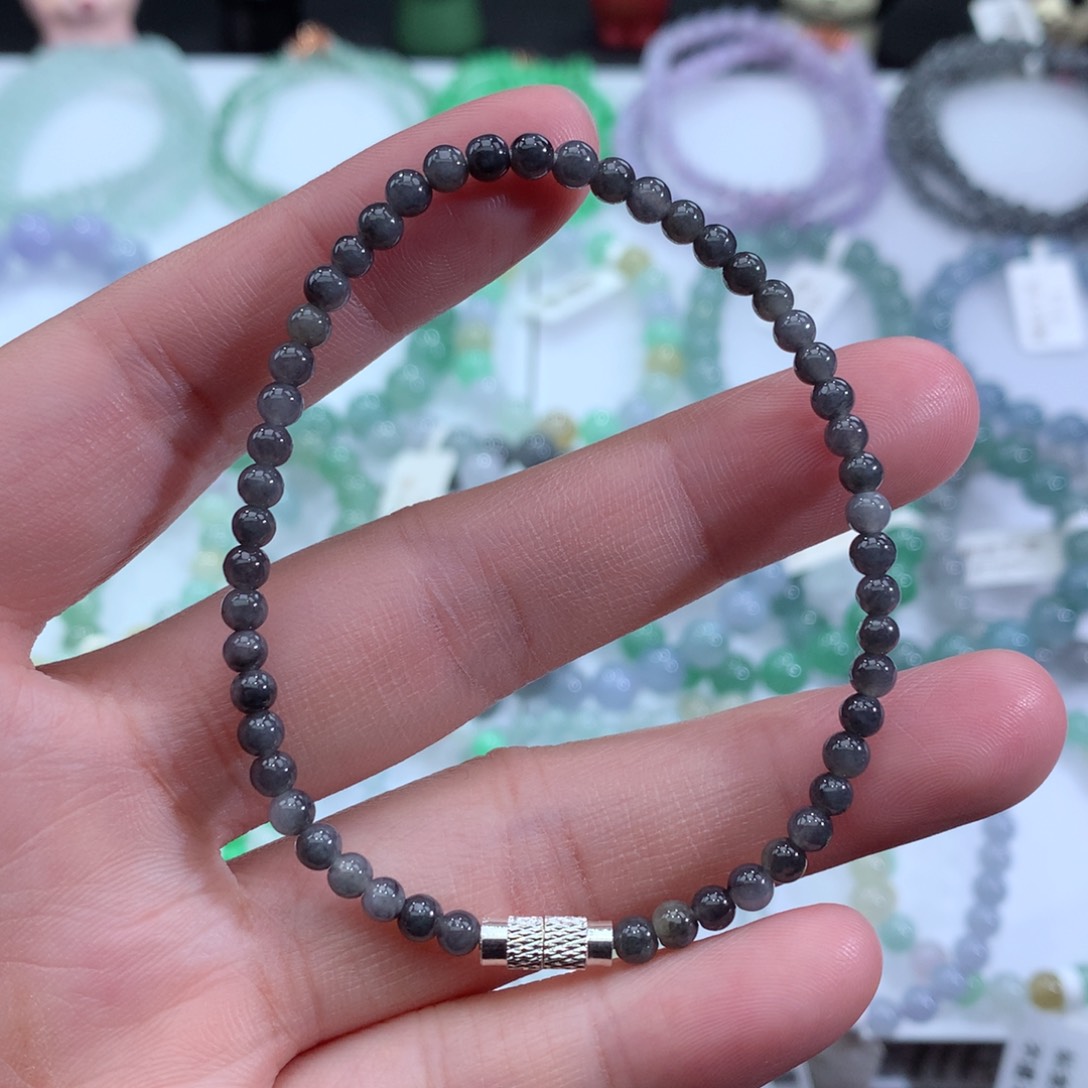 翡翠手链未镶嵌天然