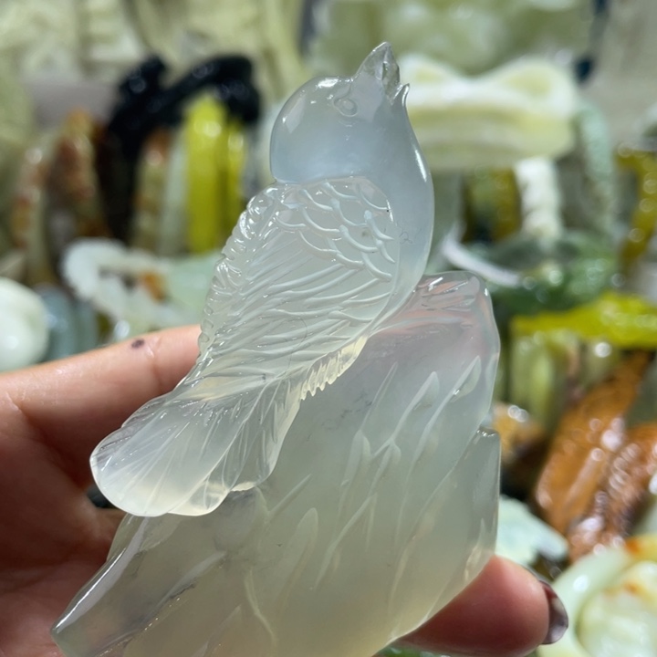 岫玉未镶嵌摆件摆件
