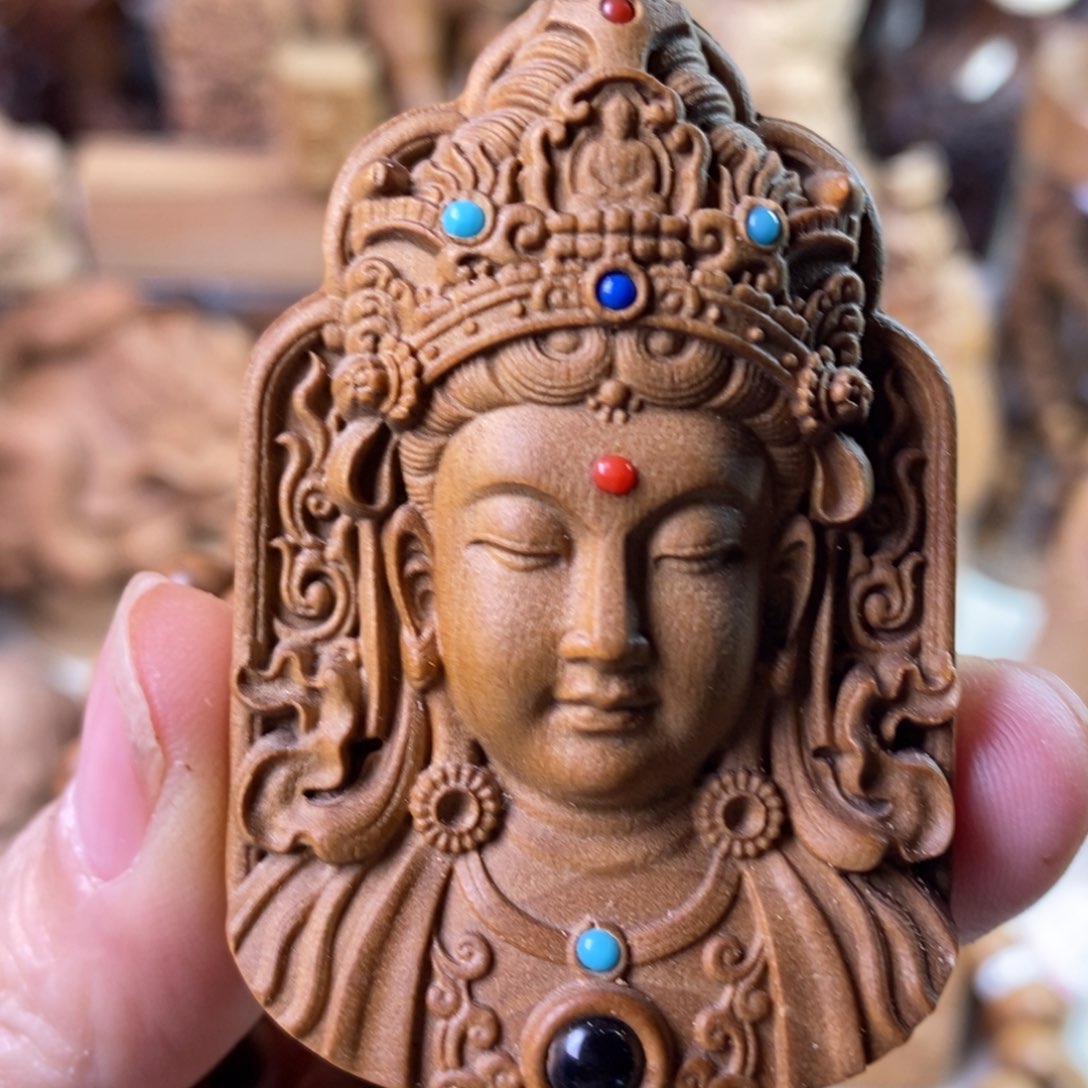 檀香木手串/手链剑**念4×6×1.8