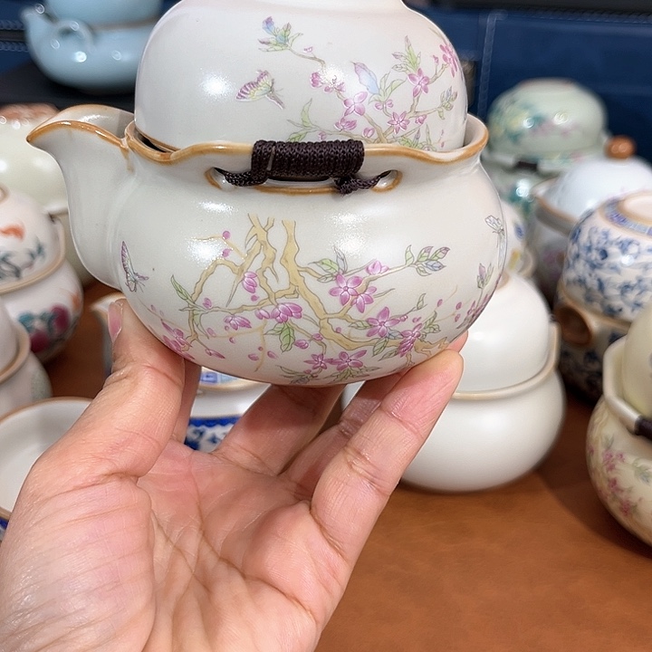 紫藤花一壶三杯手抓壶年货节