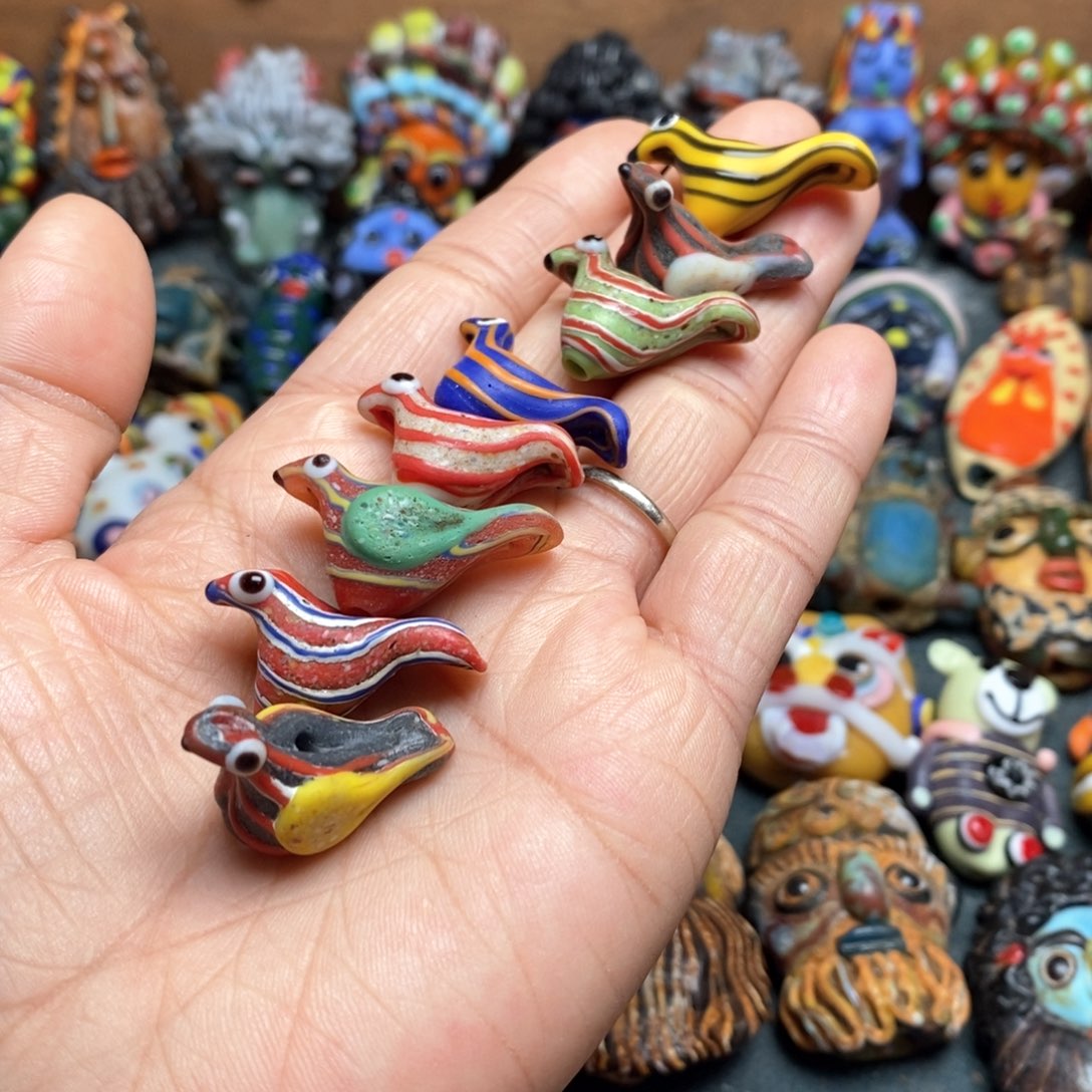 琉璃颈饰印度尼西亚福利小鸟一个05