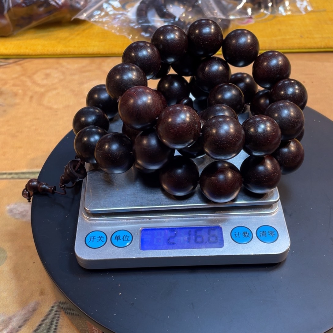 檀香紫檀（小叶紫檀）2.0爆满金星老串