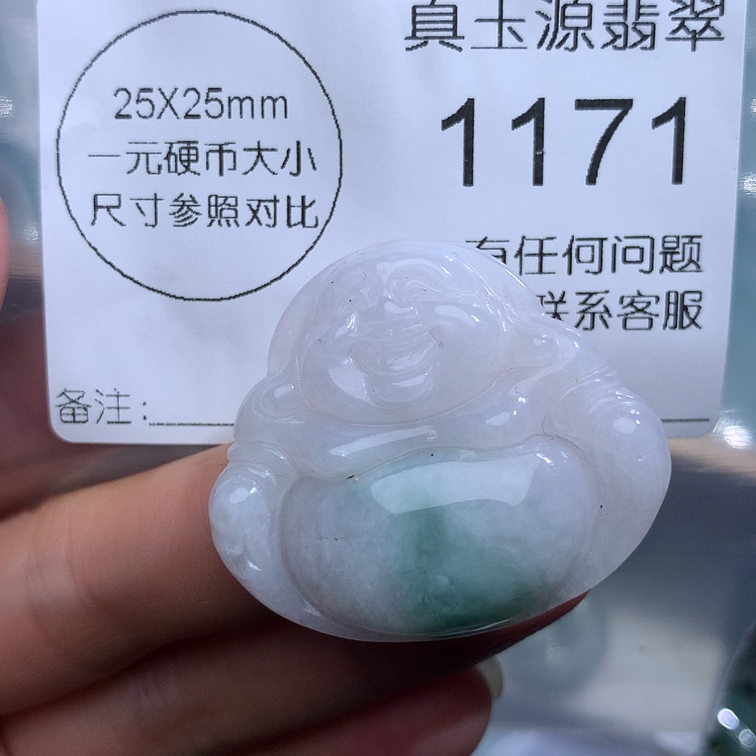 翡翠未镶嵌颈饰1171。