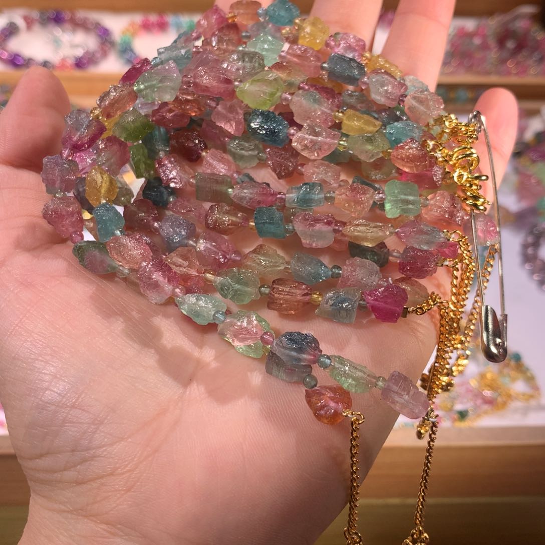 L***麻项链未镶嵌碧玺手串