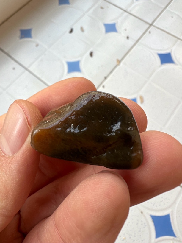 福建寿山田黄色乌鸦皮白田石16.85克