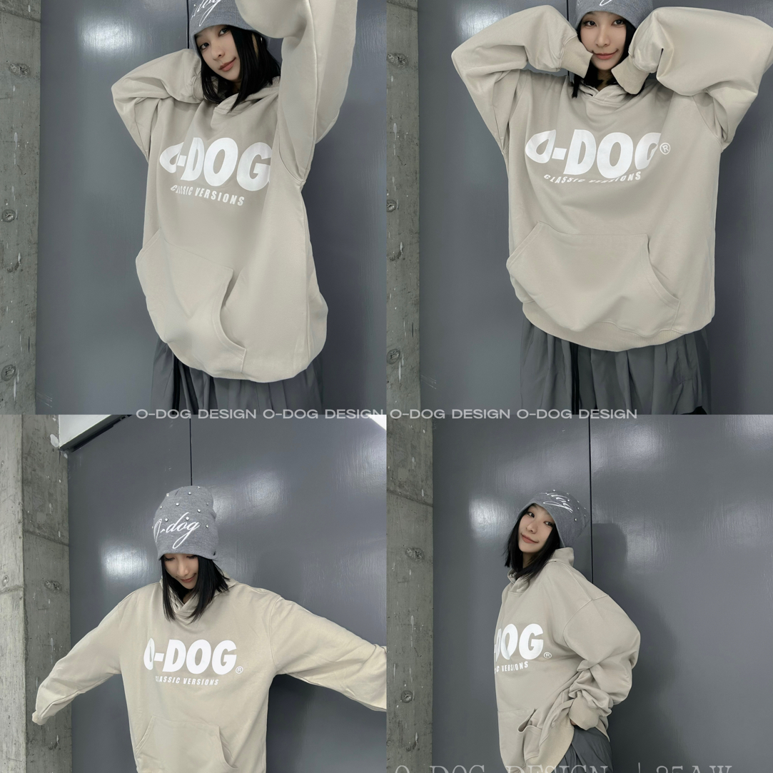 O-DOG杏色套装卫衣 运动时尚休闲