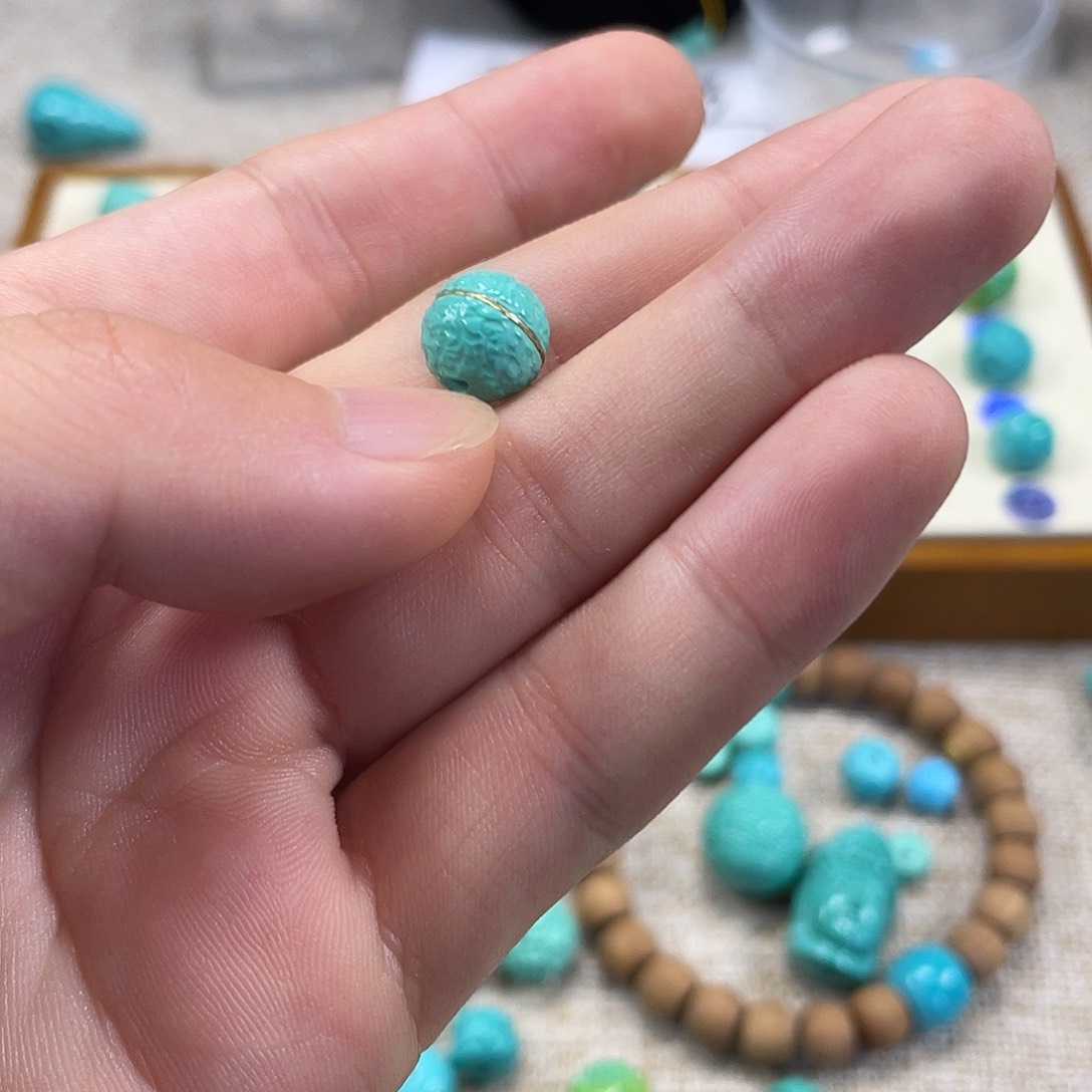 原生态湖北松配饰，直径10