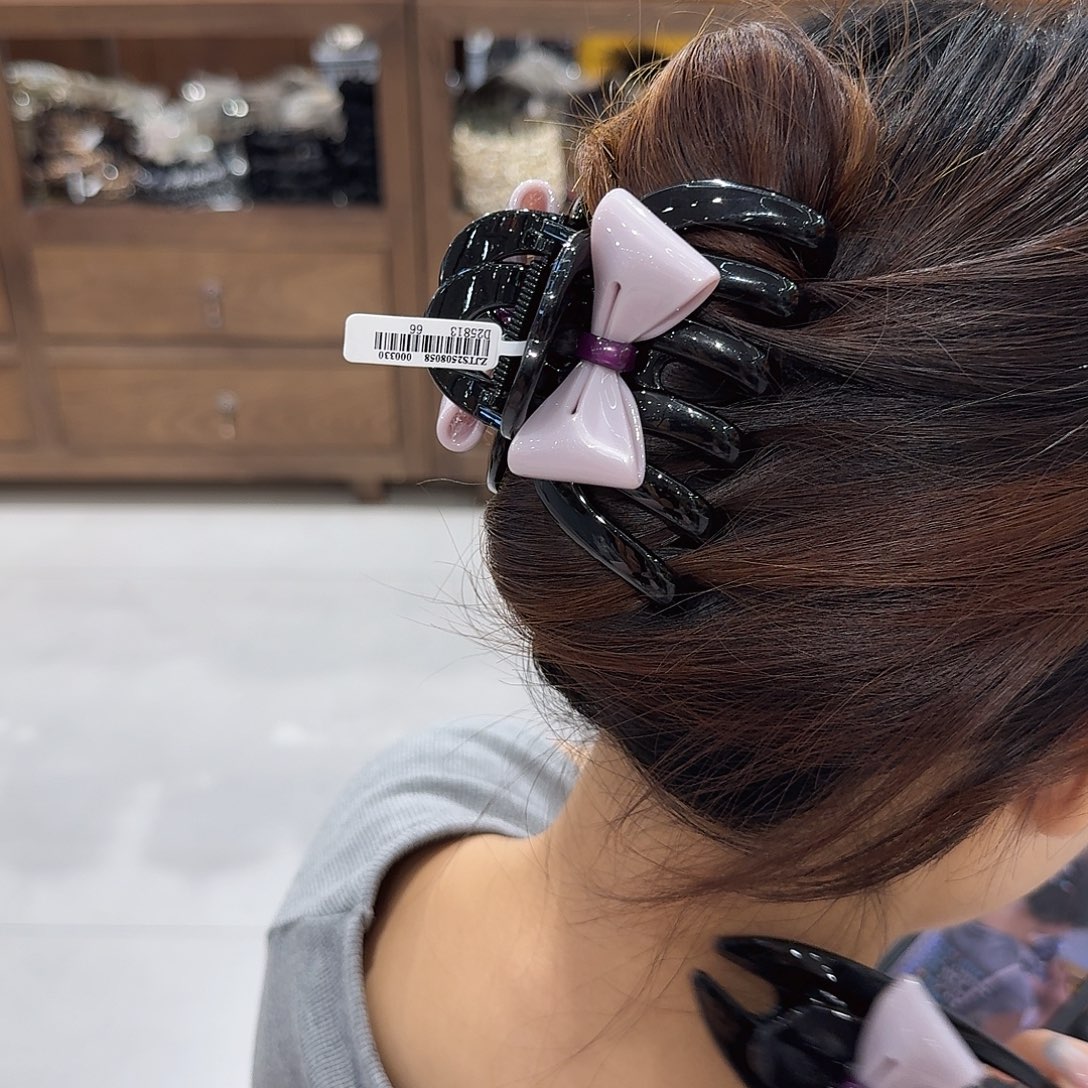 布艺铁合金南瓜抓紫蝴蝶结