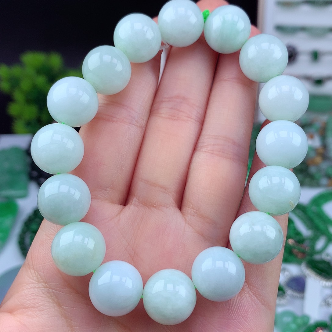 翡翠未镶嵌项链手串