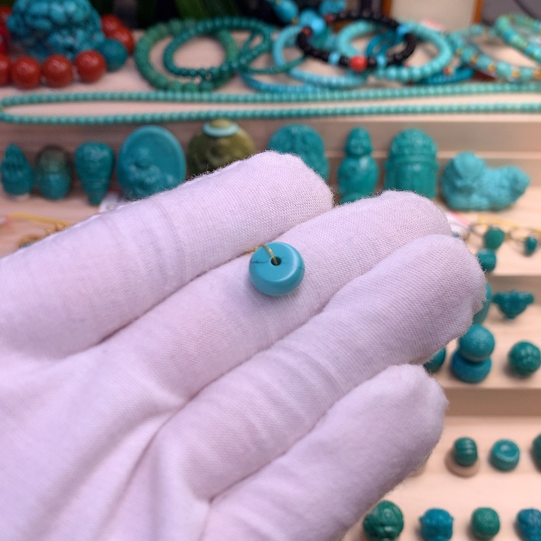 绿松石珠宝半成品未镶嵌