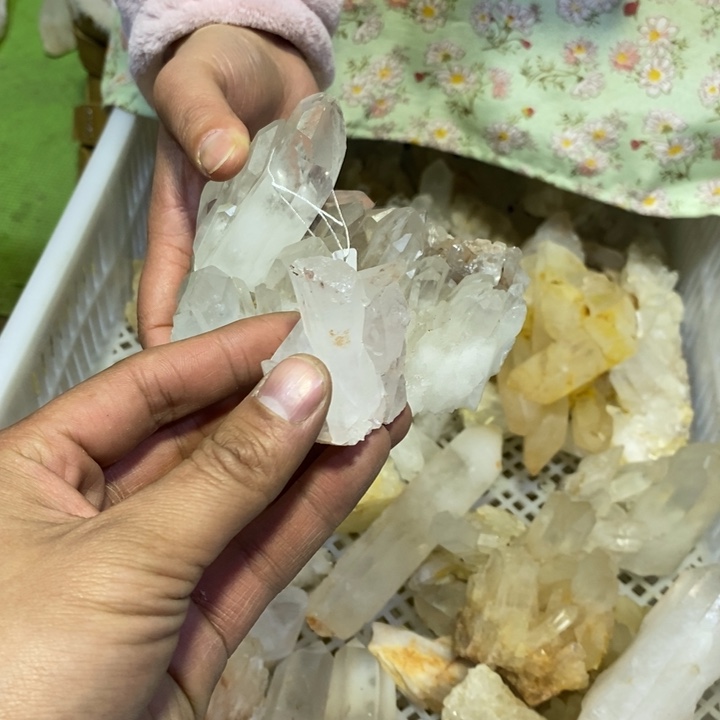 水晶水晶原石摆件未镶嵌O***O