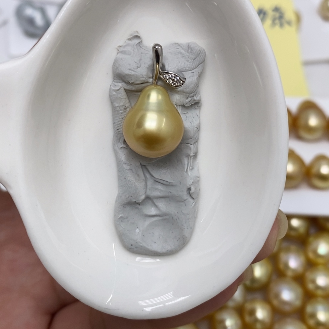 海水珍珠裸珠金珠单珠