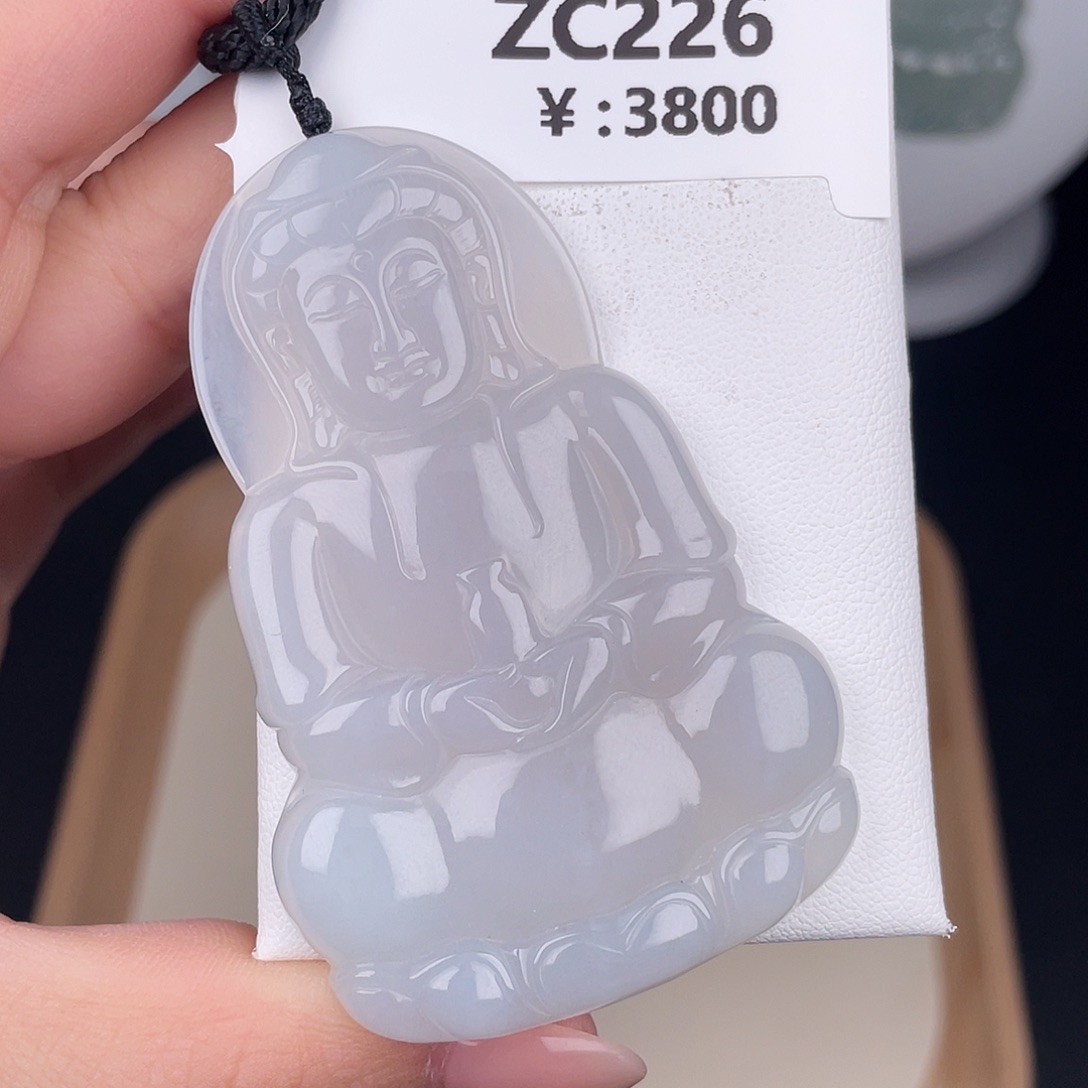 翡翠未镶嵌颈饰zc226