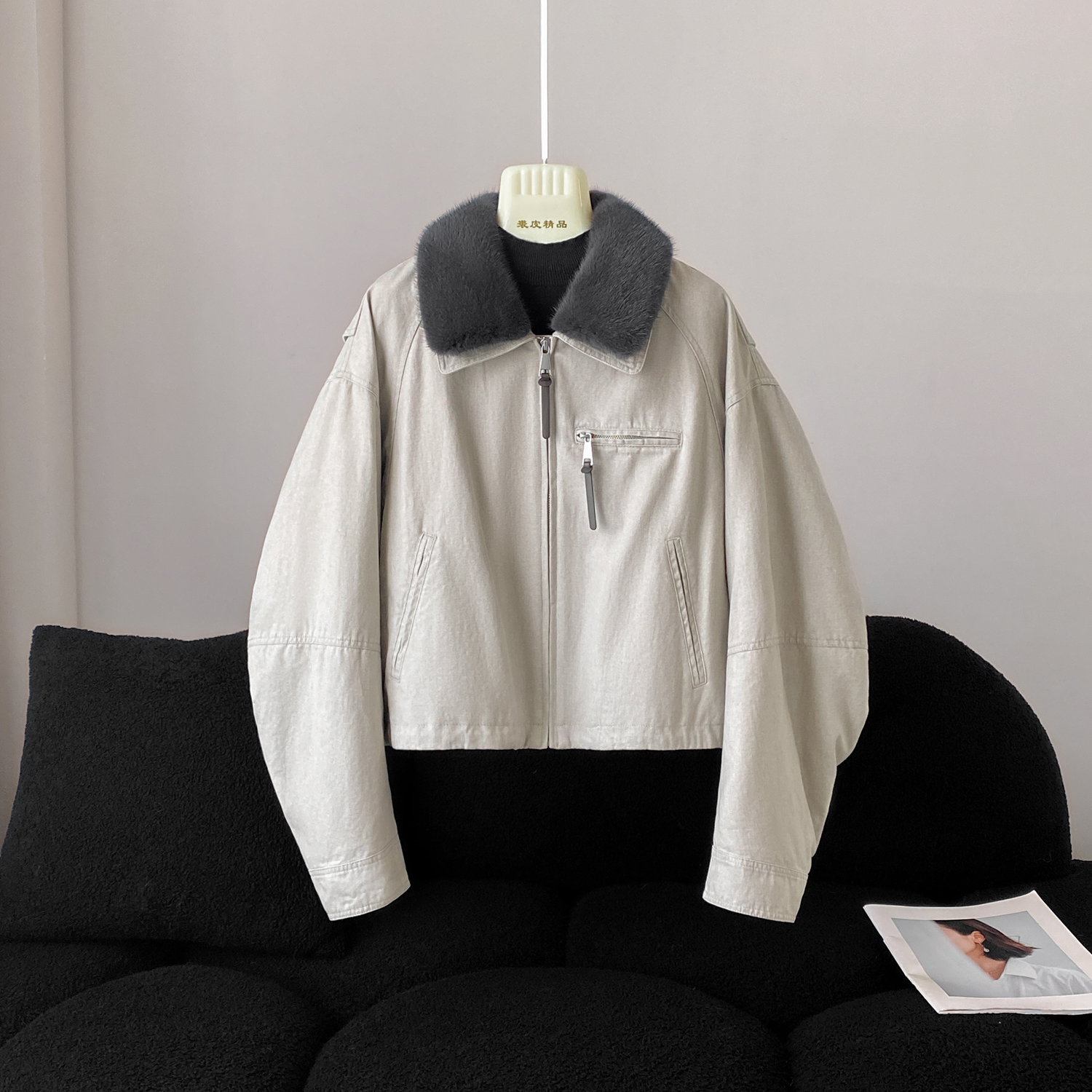 KAISER/凯撒5Y1858休闲时尚加绒翻领秋冬潮流百搭韩版女士羽绒服