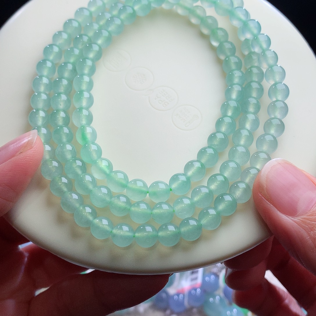项链未镶嵌翡翠卡6mm