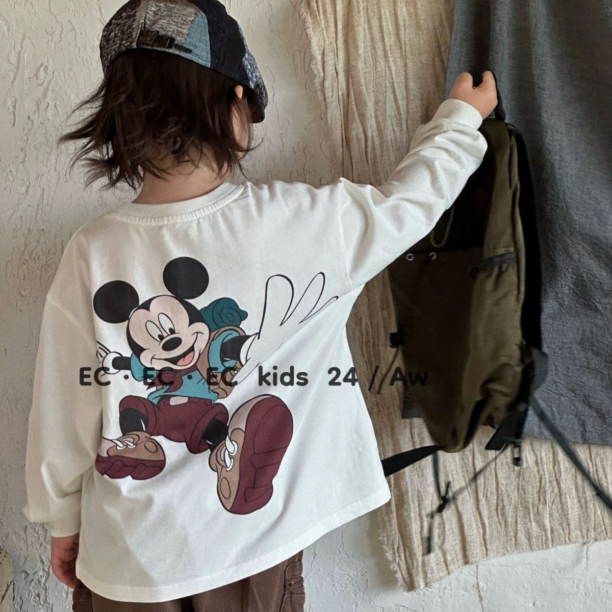 潮牌男童秋天季款T恤男孩纯棉圆领长袖可爱卡通印花套头T恤衫春装