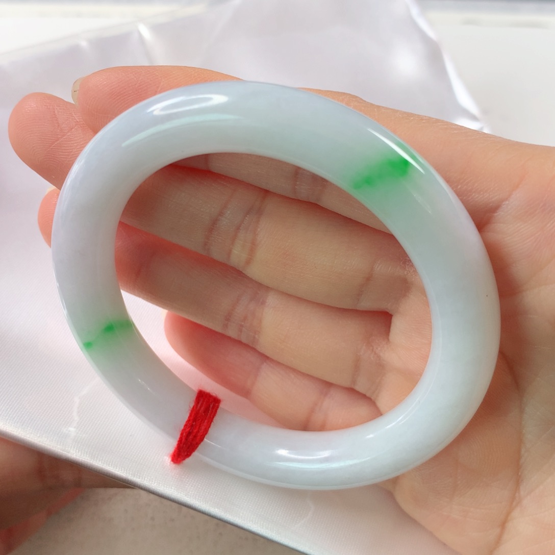 未镶嵌手镯翡翠 圆条