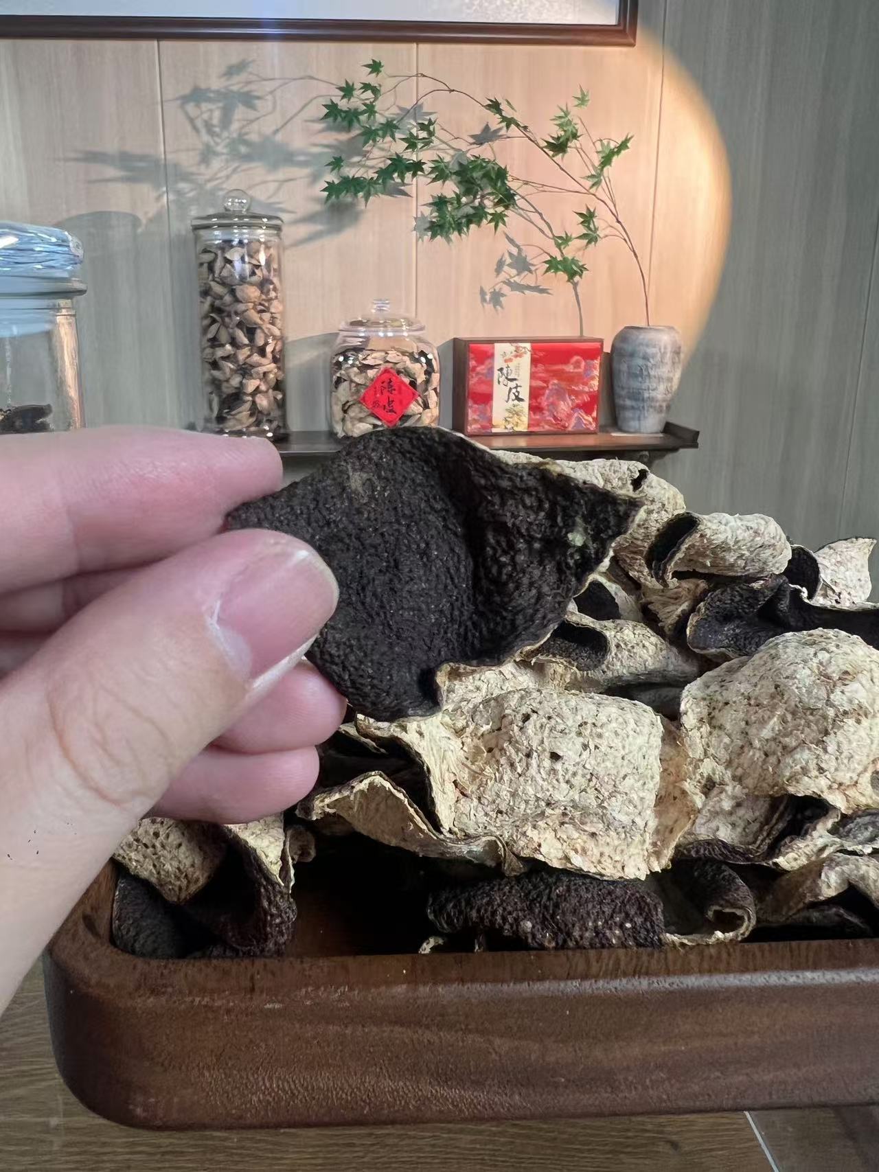 【小李家2014年冬后大红 断皮 冰糖甜】茶坑产区 新会陈皮