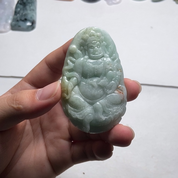 翡翠未镶嵌颈饰黄财14