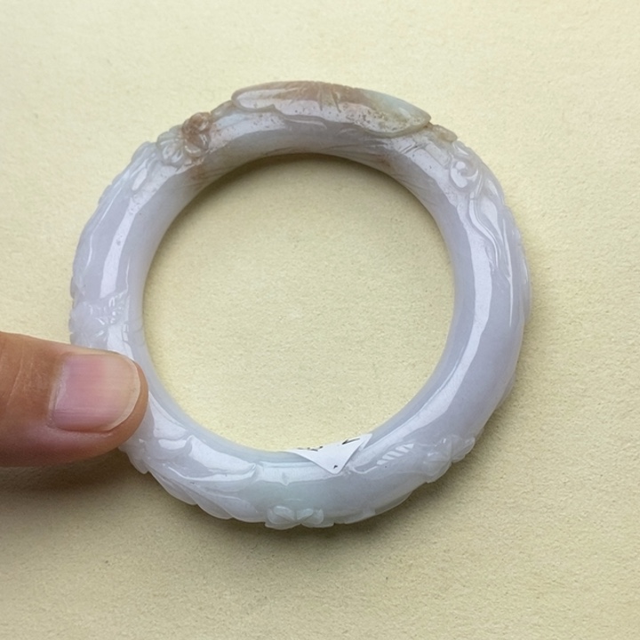 翡翠未镶嵌手镯52圆条240