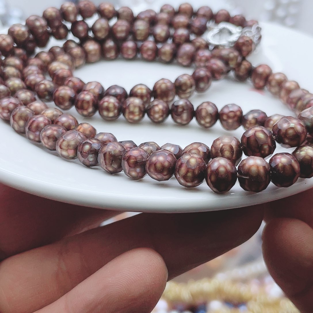 淡水珍珠颈饰钛钢