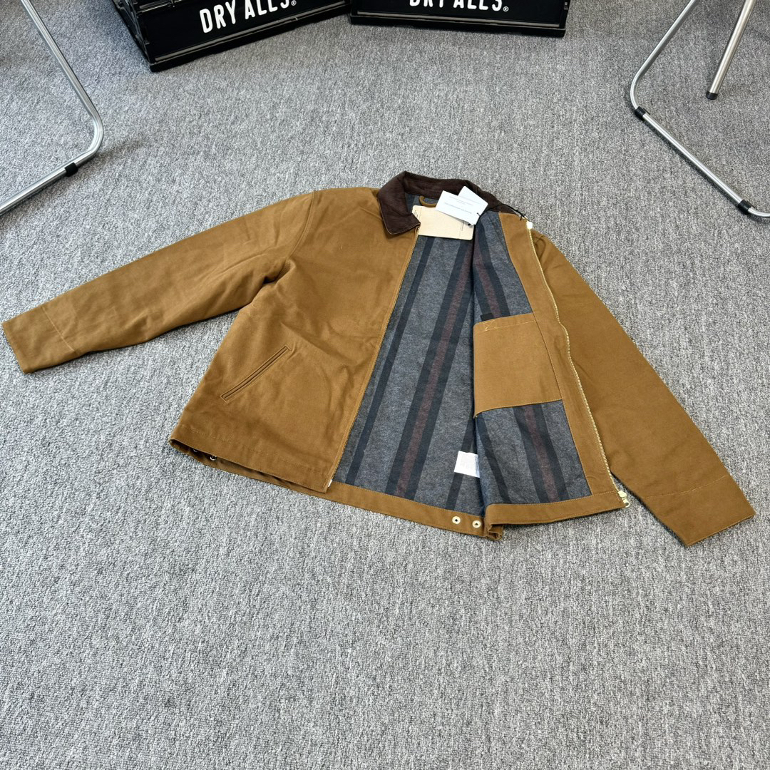 J01 Detroit Jacket纯色毛毯内里美式复古春秋底特律夹克工装夹克