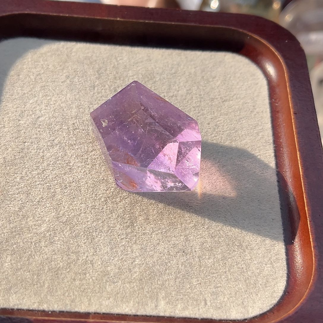 水晶珠宝半成品未镶嵌146 玻利维亚紫水晶随行