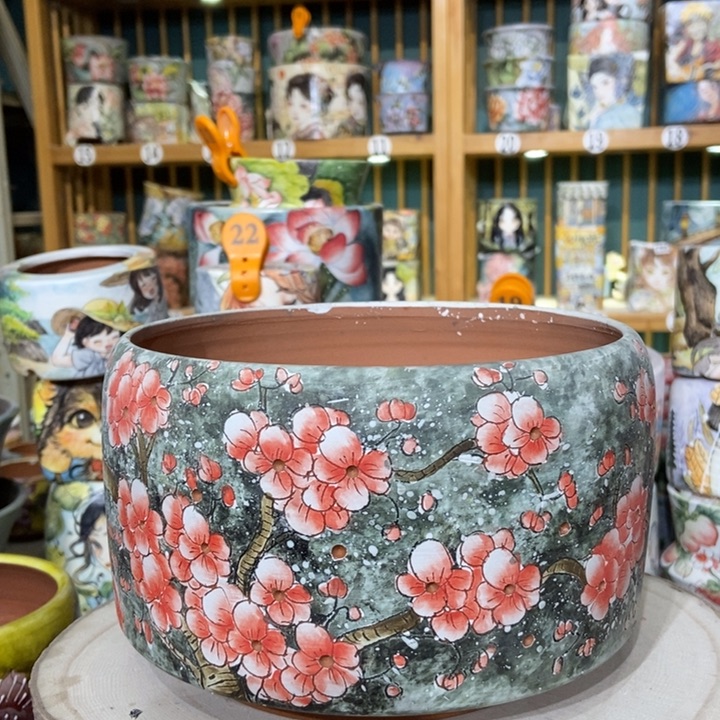 红陶景德镇艺术手绘作品