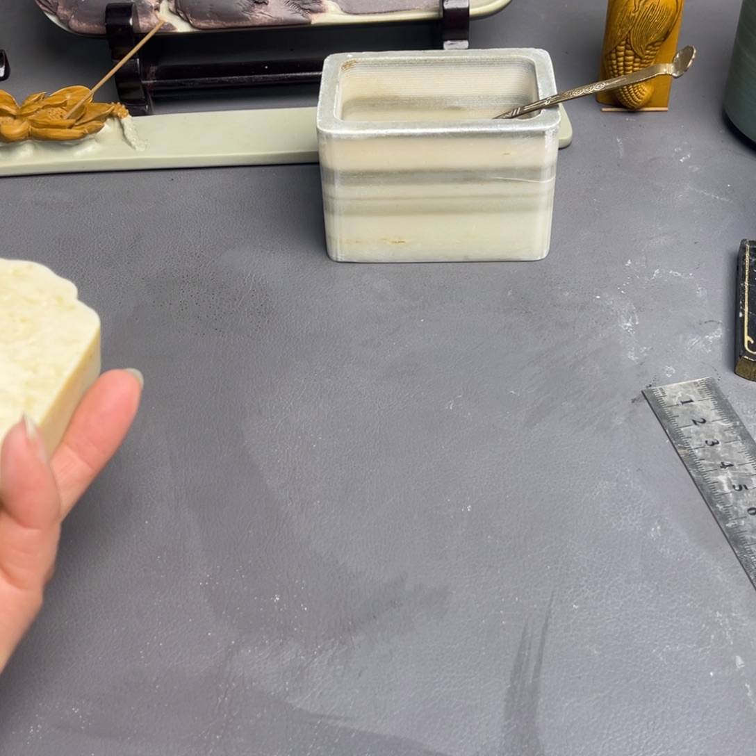 范***术砚台锦盒包装红色的