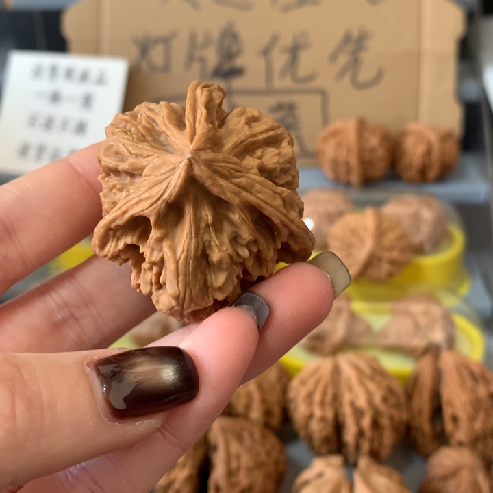 田***桐吊坠文玩核桃异形单只，