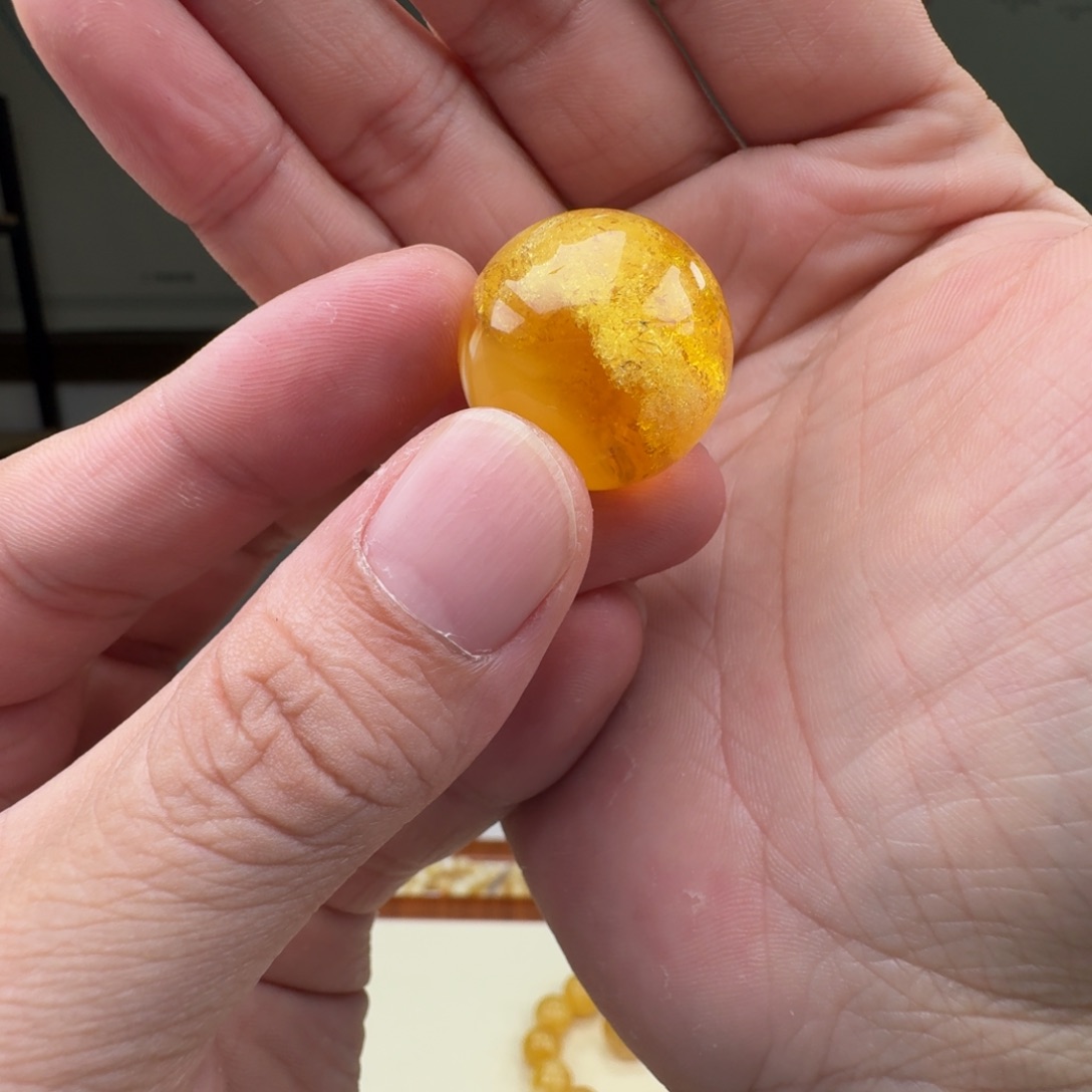 琥珀未镶嵌手链蜜蜡手串