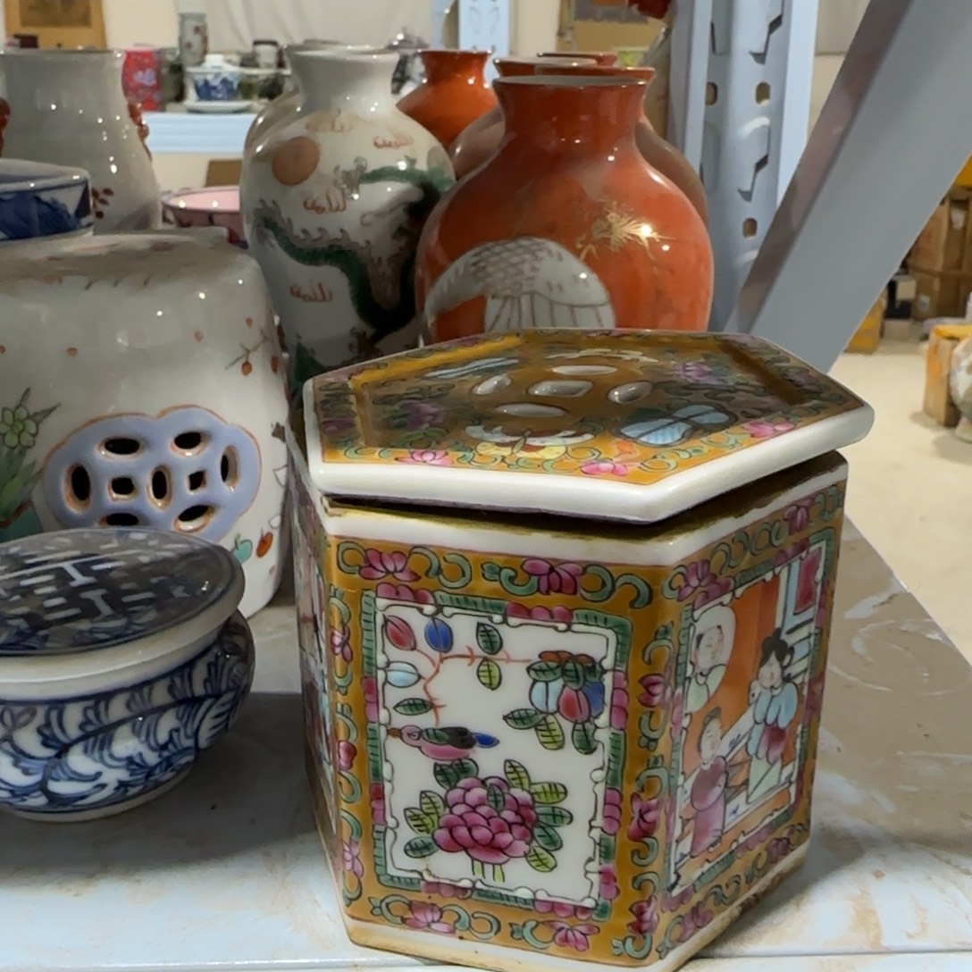 手绘瓷器，全部处理