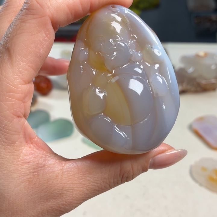 玛瑙/玉髓未镶嵌吊坠(不含链)