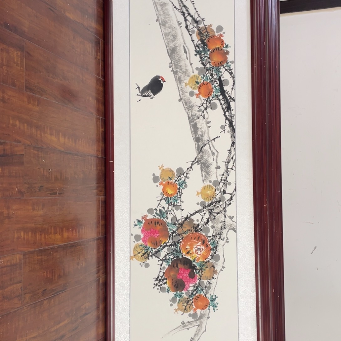 国画带框尺寸48*163厘米