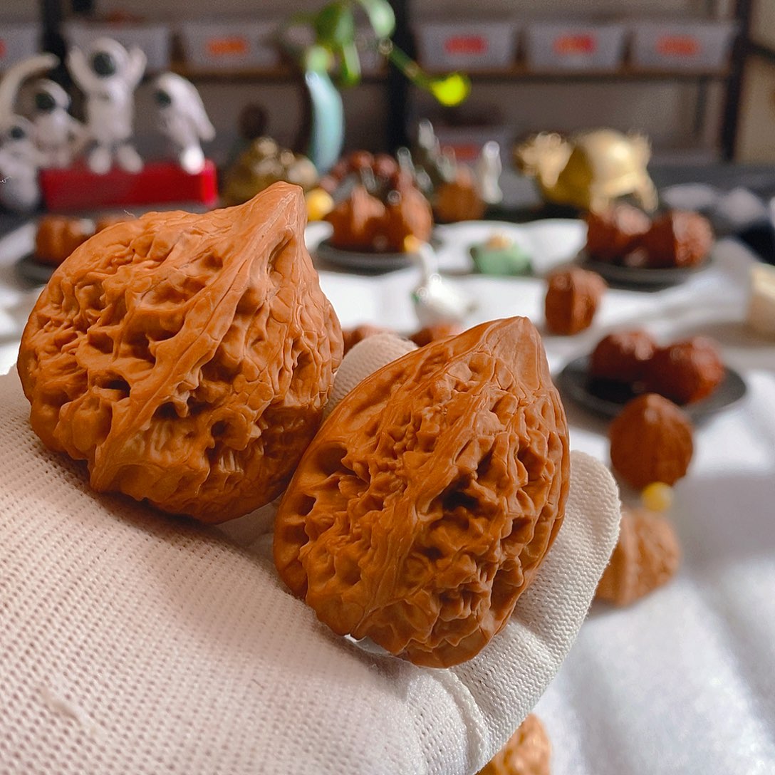 文玩核桃把件火苗，至尊宝