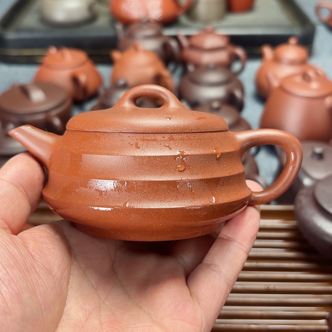 紫砂茶壶全手工步步高升