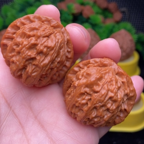 吊坠文玩核桃白狮子39精配