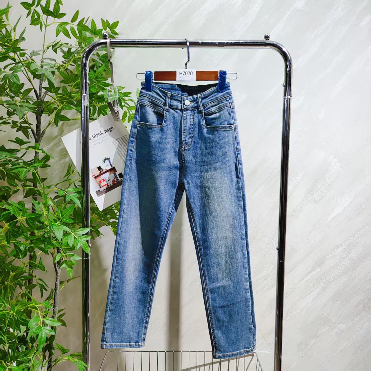 【H7020】 女士气质轻奢百搭牛仔裤