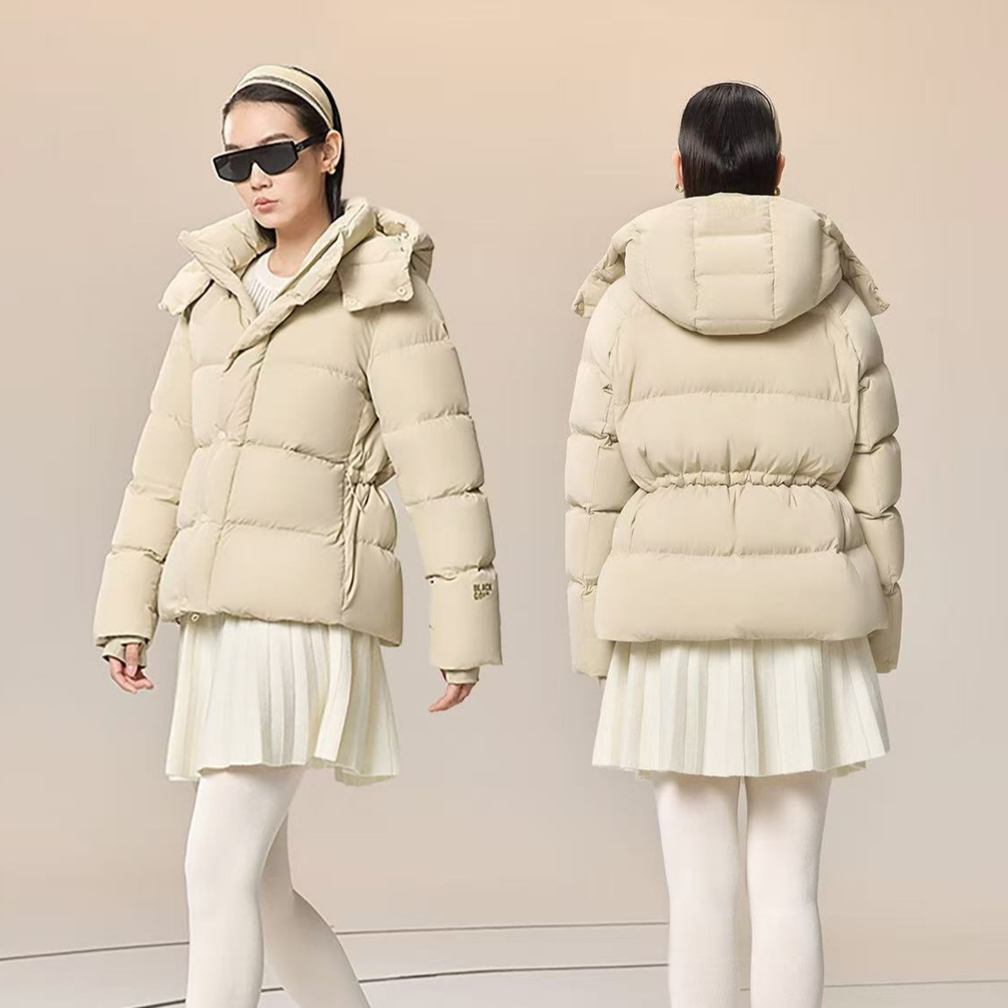 专柜原版羽绒服动感女王5.0巴恩风90绒羽绒2025新款冬季收腰外套