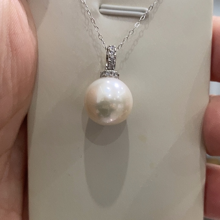 颈饰淡水珍珠银S925镶嵌