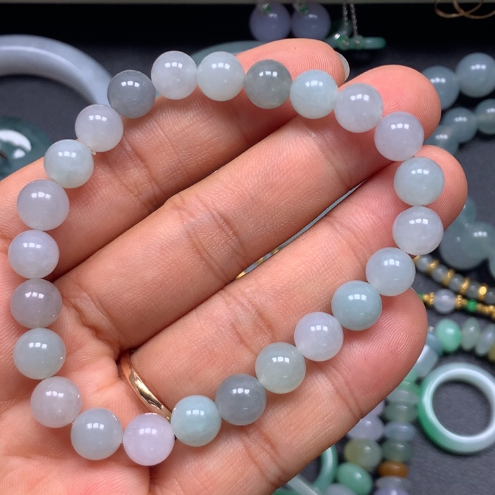 翡翠未镶嵌手链卡8