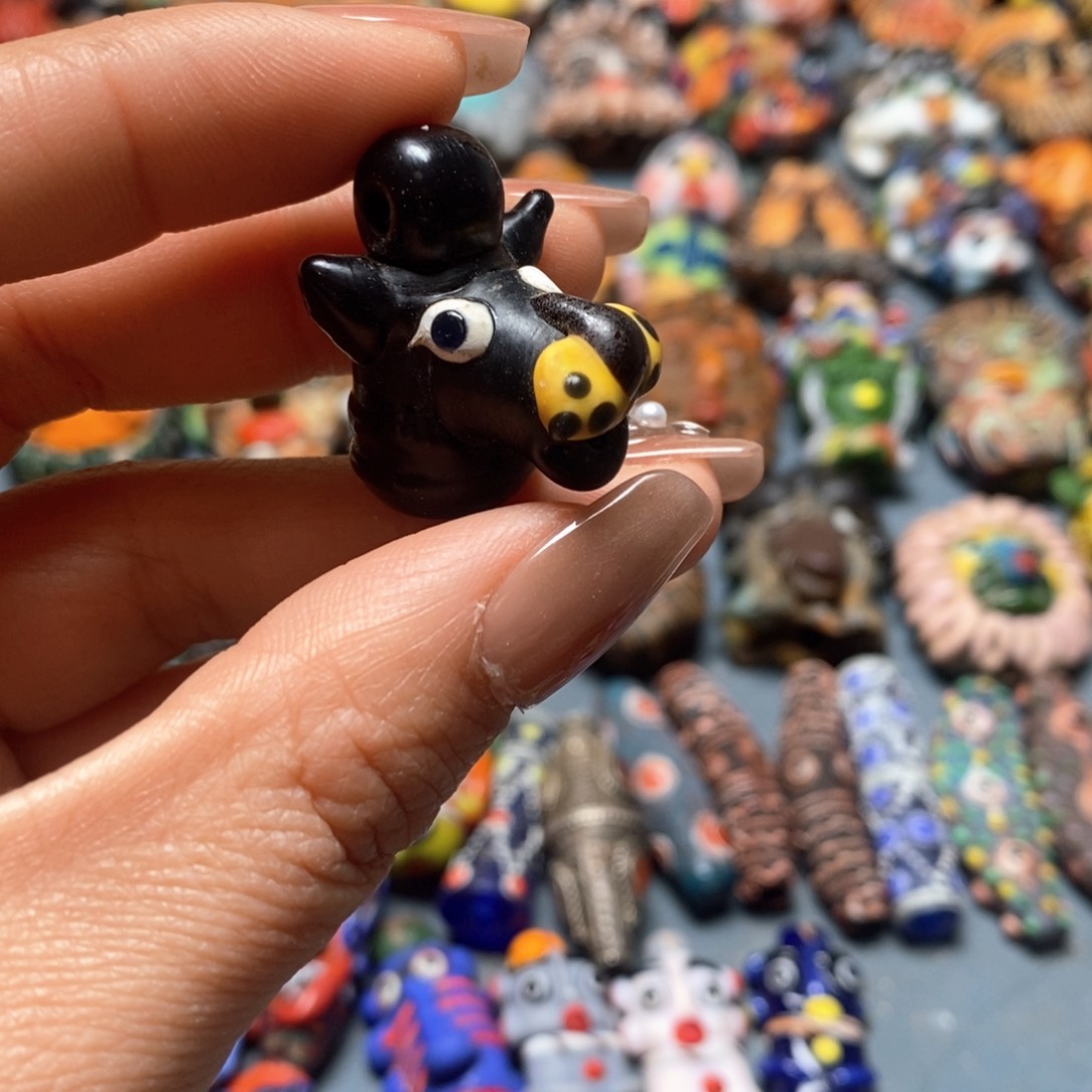 琉璃颈饰印度尼西亚法斗